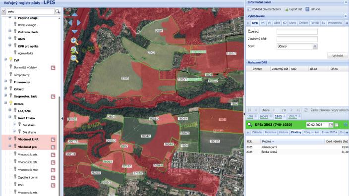Přehled, co se na zemědělské půdě pěstuje